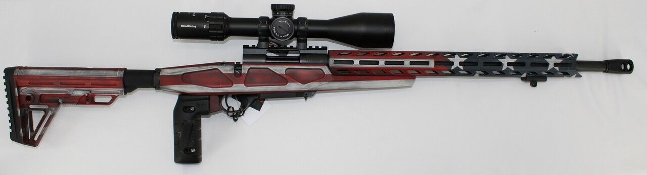 Howa HCRA70620USAMDT M1500 Mini Chassis 6.5 Grendel 20" 5+1 USA Flag Cerakote W/ 4-16x50 Scope, 2 Grips, Bipod - Howa